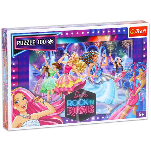 Barbie: a rocksztár hercegnő 100 darabos puzzle