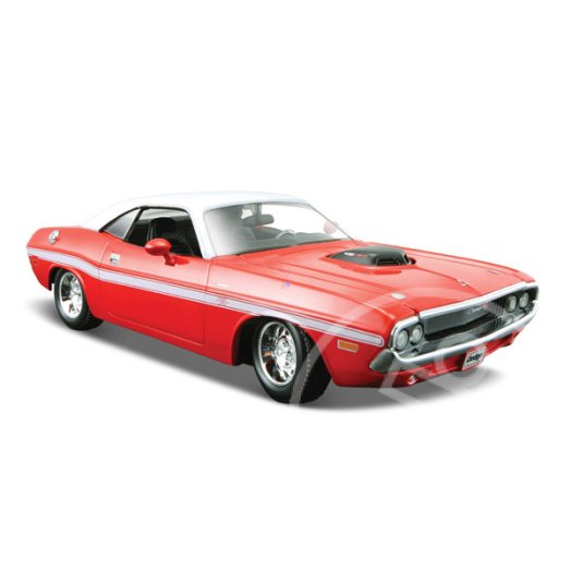 1970 Dodge Challenger RT Coupe autómodell - 1:24, piros