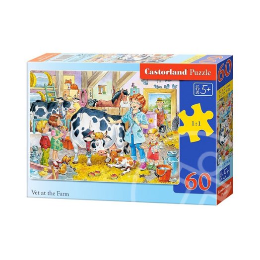 Állatorvos a farmon 60 darabos puzzle