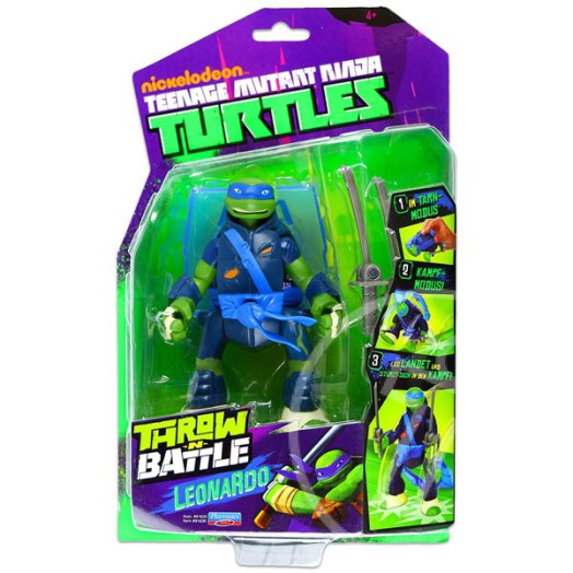 Tini Nindzsa Teknőcök: Throw N Battle figurák - Leonardo
