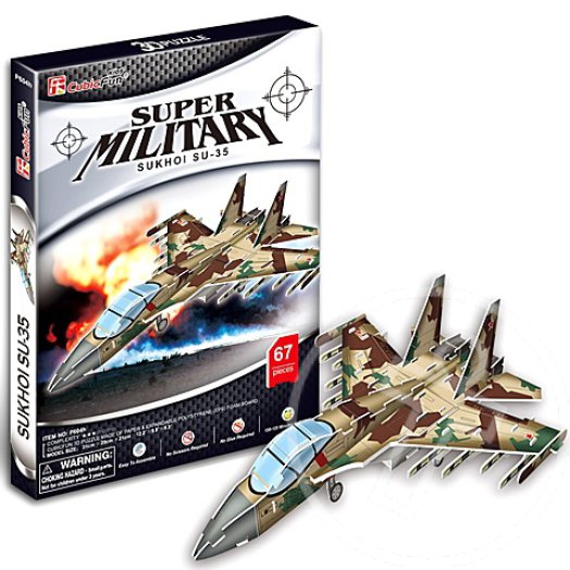 Sukhoi SU-35 bombázó 3D puzzle - 35 darabos