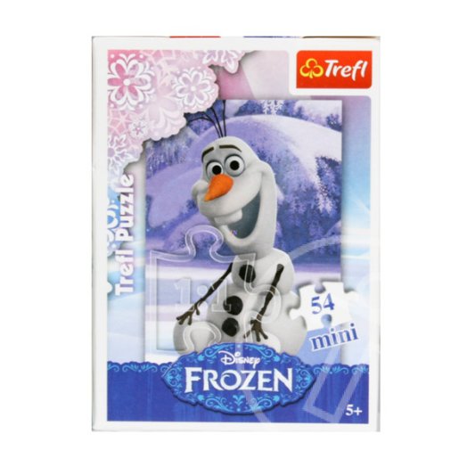 Disney hercegnők: Jégvarázs Olaf a hóember - 54 darabos miniatűr puzzle