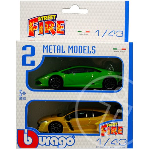 Bburago kisautók 1:43 - Lamborghini Huracán LP610-4 és Renault Mégane