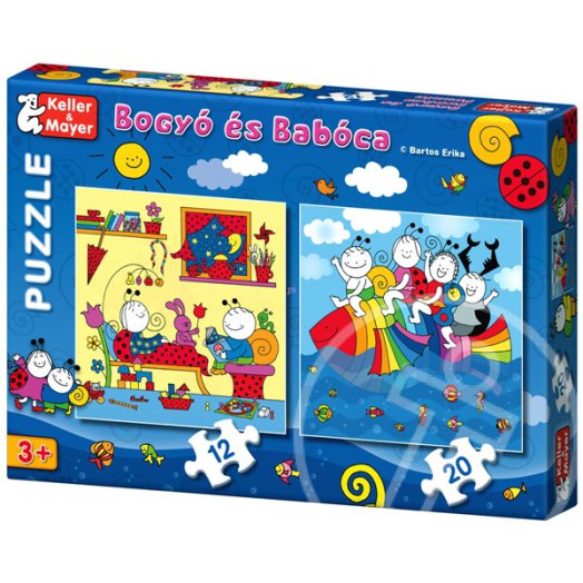 BOGYÓ ÉS BABÓCA PUZZLE - SZIVÁRVÁNYHAL