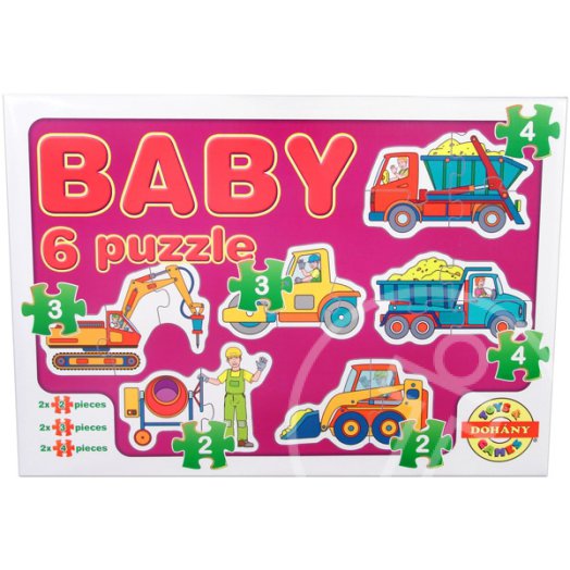 Munkagépek bébi puzzle