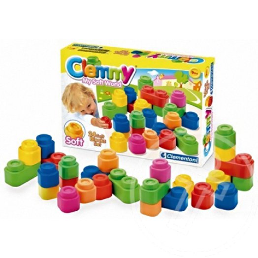 Clementoni: Clemmy 24 db-os puha építőkockák