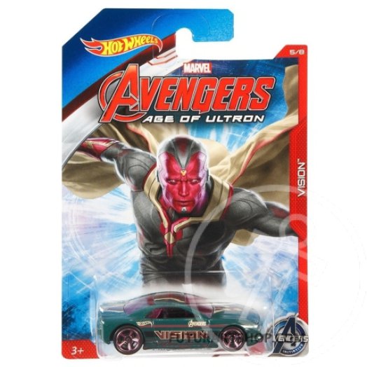 Hot Wheels Bosszúállók: Vision Muscle Tone kisautó 1/64 - Mattel