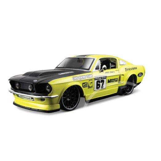 1967 Ford Mustang GT autómodell - 1:24, sárga