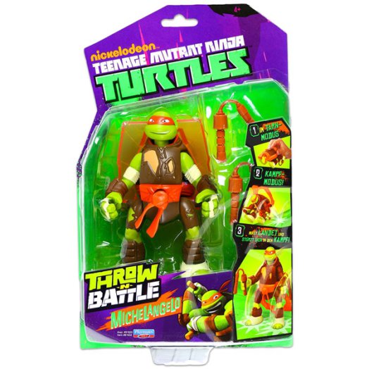 Tini Nindzsa Teknőcök: Throw N Battle figurák - Michelangelo