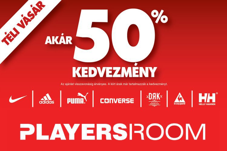 Akár 50% kedvezmény a Playersroomban!