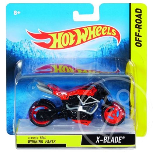 Hot Wheels Street Power: X-Blade piros motorkerékpár - Mattel