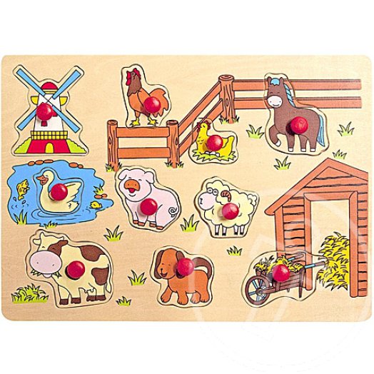Fa formapuzzle - Háziállatok