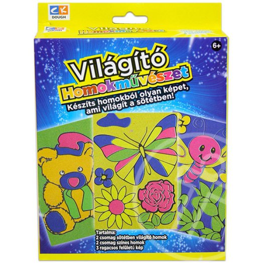 Világító homokművészet