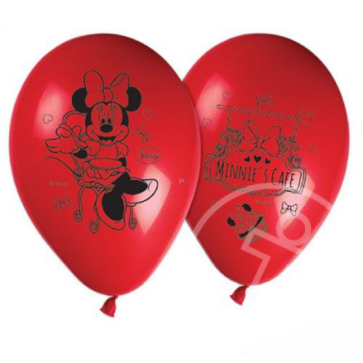 Minnie egér piros 8 darabos lufi szett