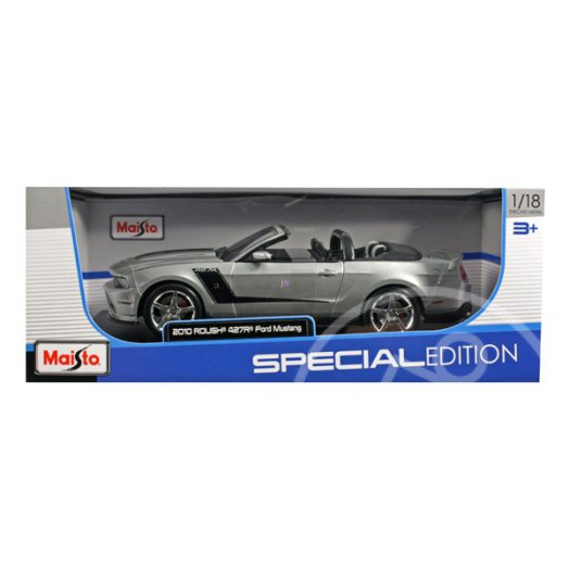 2010 Ford Mustang ROUSH 427R autómodell - 1:18, ezüst