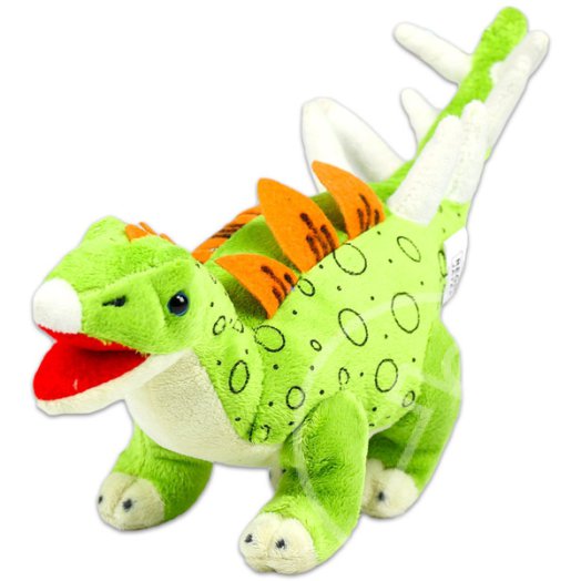 Dinoszaurusz plüssfigura - zöld, 30 cm