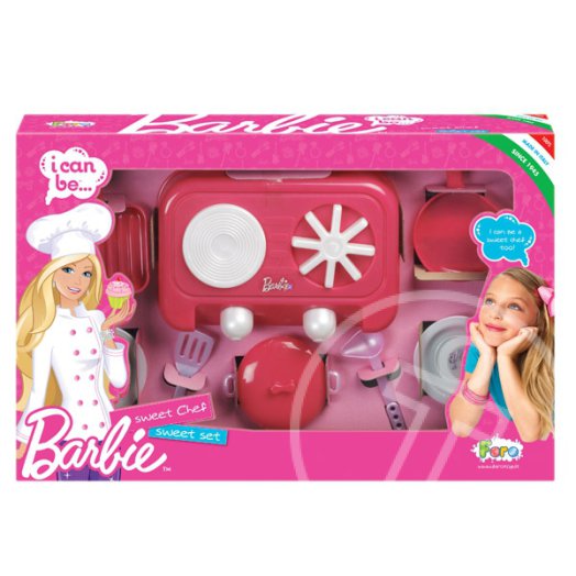 Faro: Barbie mini tűzhely edényekkel