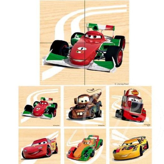 Verdák fa puzzle dobozban 6x4db