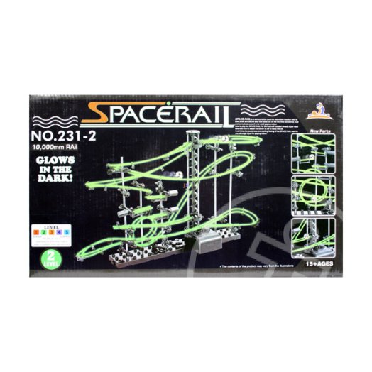 SpaceRail Űrvasút Level 2 foszforeszkáló golyópálya