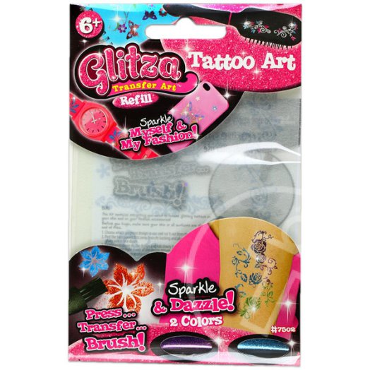 Glitza csillámtetoválás: lila és kék