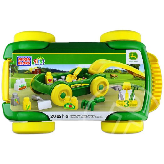 Mega Bloks: 20 darabos építőkocka - John Deere kertikocsi