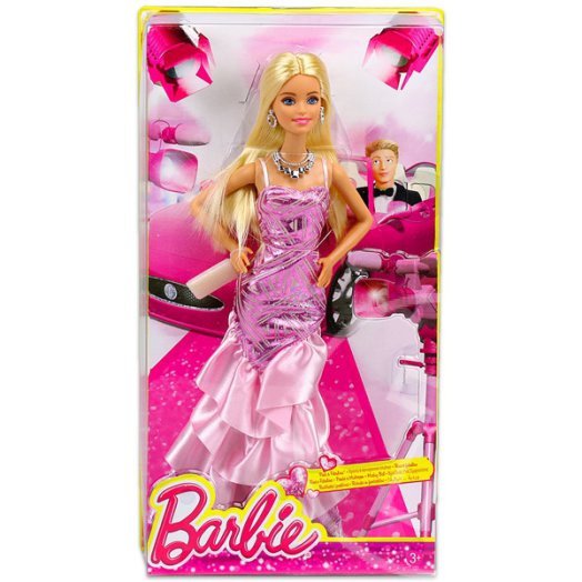 Barbie: világos rózsaszín ruhában