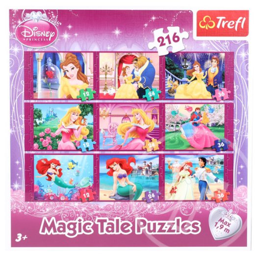 Disney hercegnők: 9 az 1-ben mese puzzle