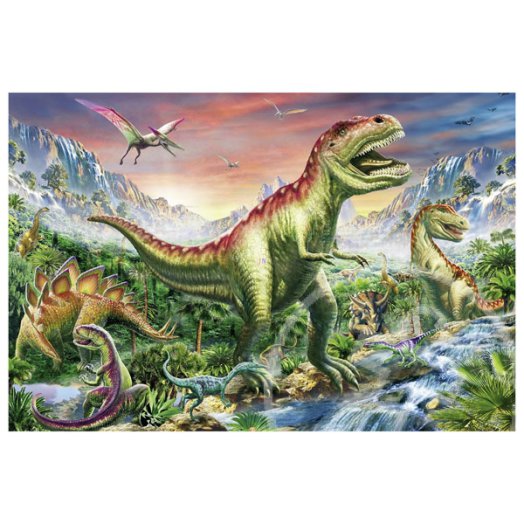 Dinoszauruszok 2 x 60 és 2 x 100 darabos puzzle
