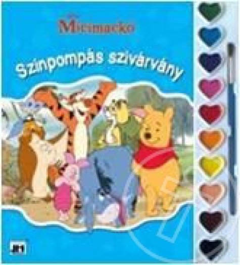 Micimackó - Színpompás szivárvány - Kifestők vízfesték készlettel A4