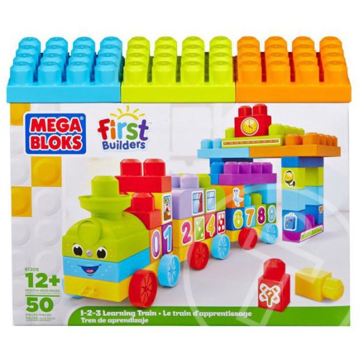 Mega Bloks - Vonat 50 db építőkocka dobozban
