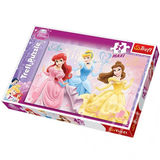 Vidám Hercegnők 24 db-os Maxi puzzle