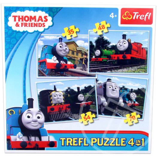 Thomas: Thomas a gőzmozdony - 4 az 1-ben puzzle