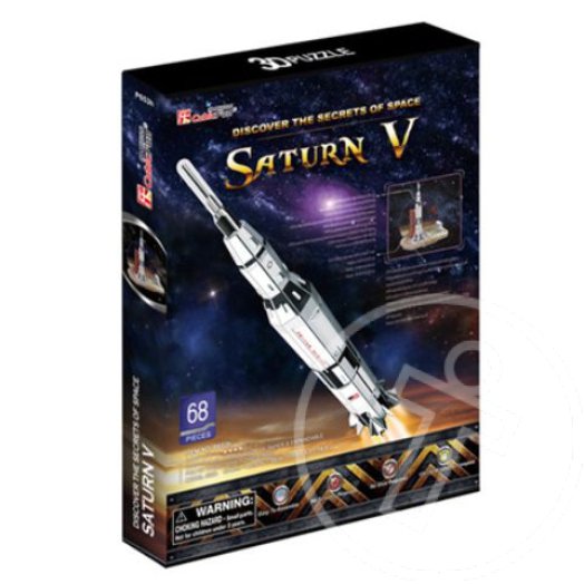 Saturn V-Holdrakéta 3D puzzle - 68 darabos