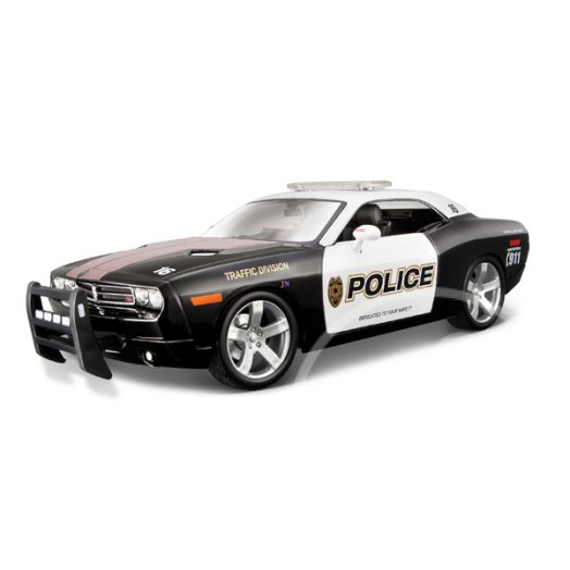 2006 Dodge Challenger Concept autómodell - 1:18, rendőrautó