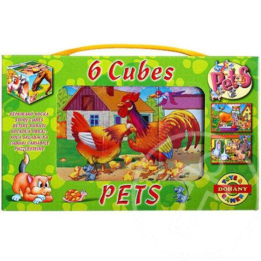 Mini mesekocka farm állatokkal 6db-os
