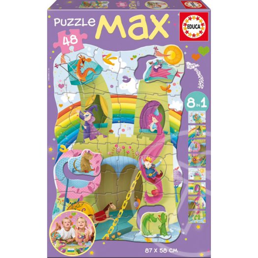 Lovagok és hercegnők 48 db-os padló puzzle