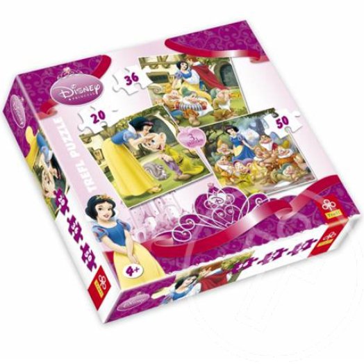 Hófehérke 3/1 három az egyben 20-30-50 db-os puzzle - Trefl