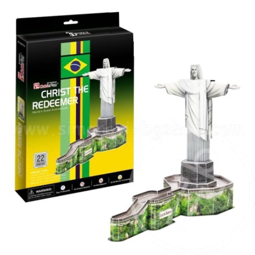 Christ the redeemer 3D puzzle - 22 darabos