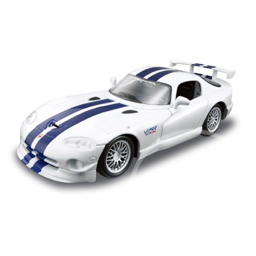 Dodge Viper GT2 összeszerelhető autómodell - 1:24, fehér