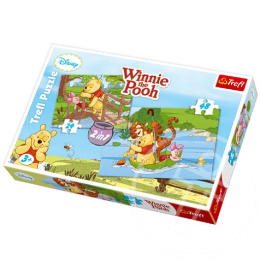 Micimackó és barátai 2 az 1-ben 24+48 db-os puzzle mix