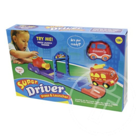 Baby Driver autópálya szett kisautóval