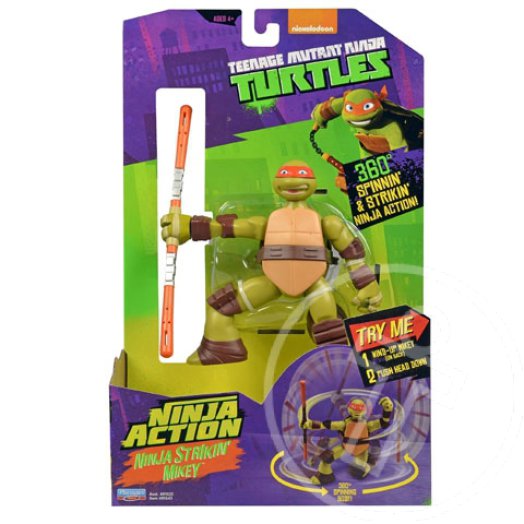 Tini Nindzsa Teknőcök: Ninja Action figurák - Ninja Strikin Mikey