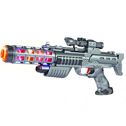 Planet Fighter - Light Blaster játékpuska fénnyel és hanggal - fehér