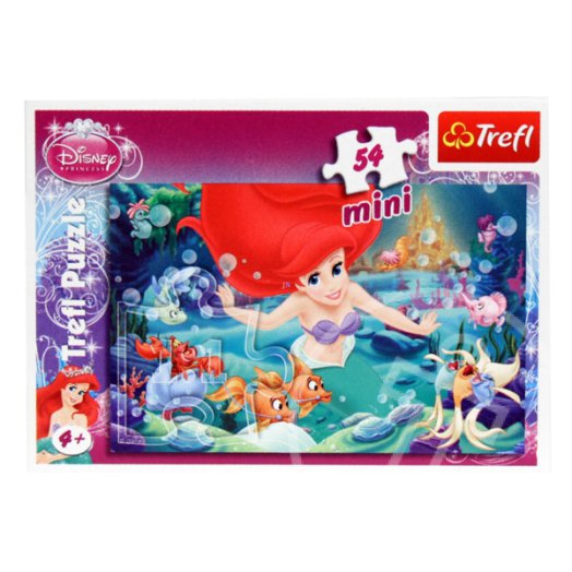 Disney hercegnők: A kis hableány 54 darabos miniatűr puzzle