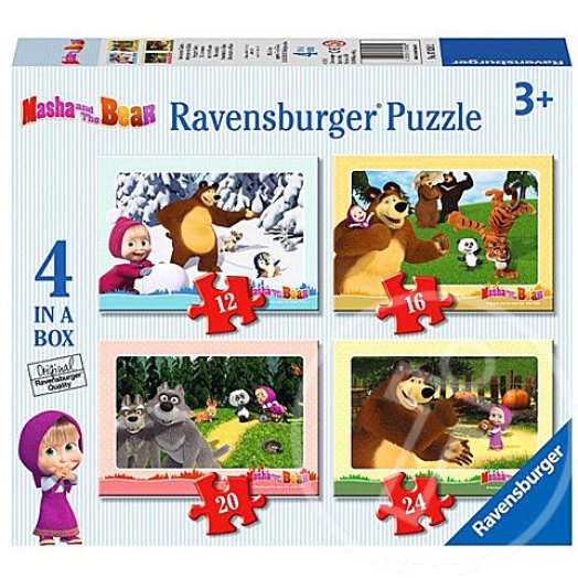 Masha és a Medve: 4 az 1-ben puzzle