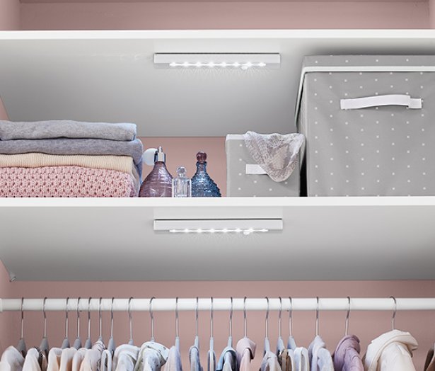 LED-es szekrényvilágítás