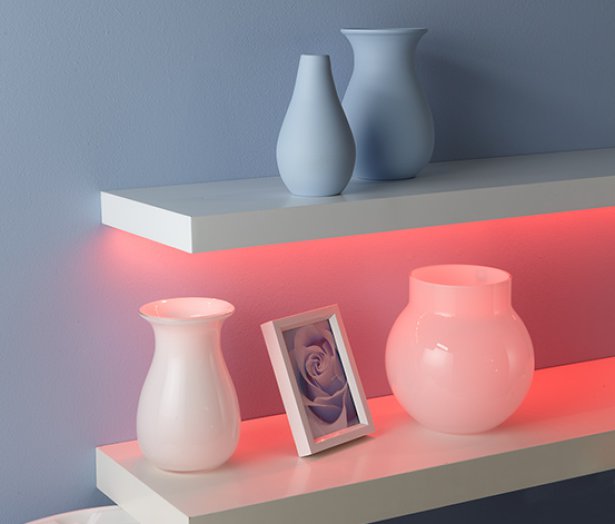 LED-es fényfüzér, színváltós