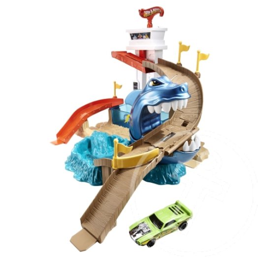 Hot Wheels City: Színváltós kisautók - Cápatámadás pálya