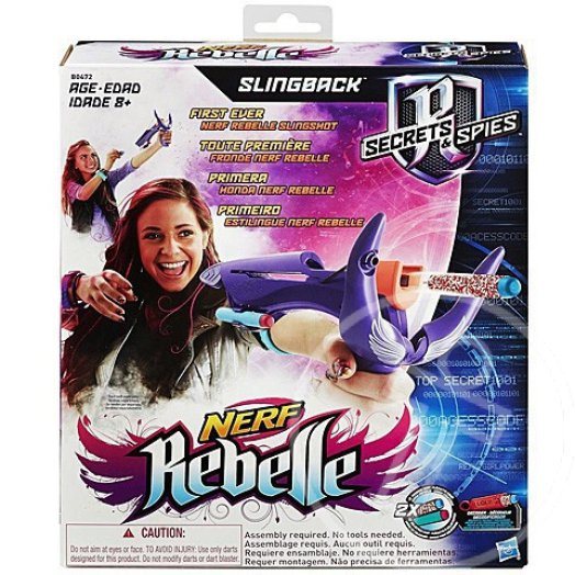 NERF Rebelle: Secrets And Spies - Slingback szivacslövő csúzli