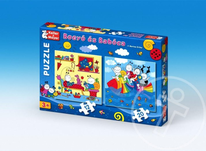 BOGYÓ ÉS BABÓCA PUZZLE - SZIVÁRVÁNYHAL
